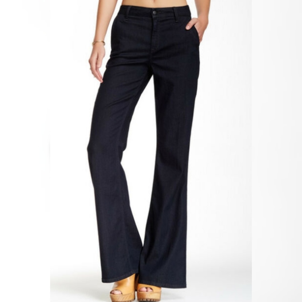 Level 99 Tanya Flare  High Rise Dark Blue Pants